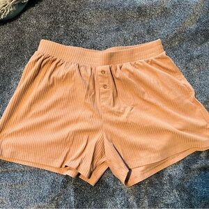 High Waist Tan Women's Shorts